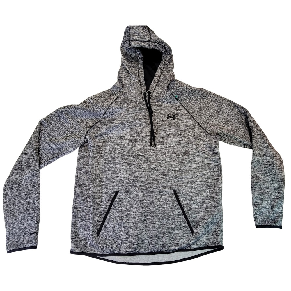 Under Armour Men's Gray L‎ Hoodie Long Sleeve Pullover Athletic